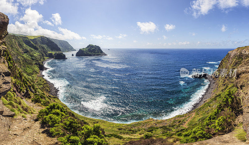 弗洛雷斯岛的Ponta do Albarnaz Costline――亚速尔群岛